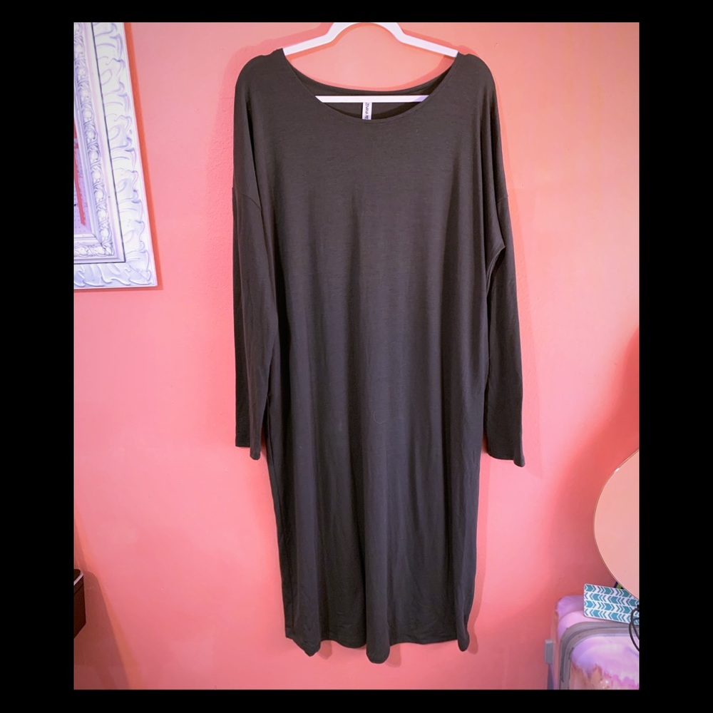 Gray Midi Dress